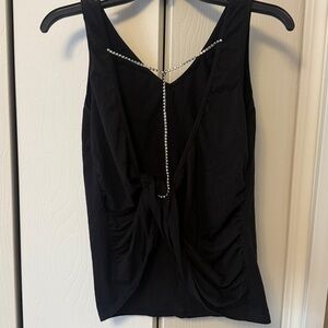 SHEIN rhinestone detail tank top